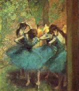 Edgar Degas Dancers in Blue Germany oil painting reproduction